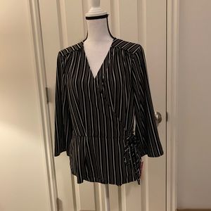 NEW xhilaration striped top XL